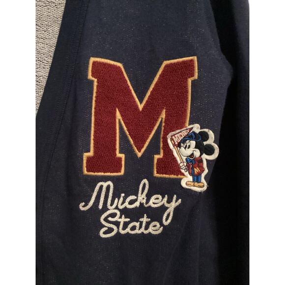 Disney Parks "Mickey State" Disneyland Mickey Mouse Varsity Cardigan M - Picture 2 of 7